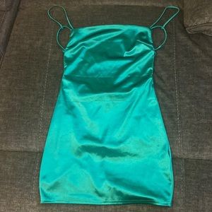 Green mini Bodycon dress